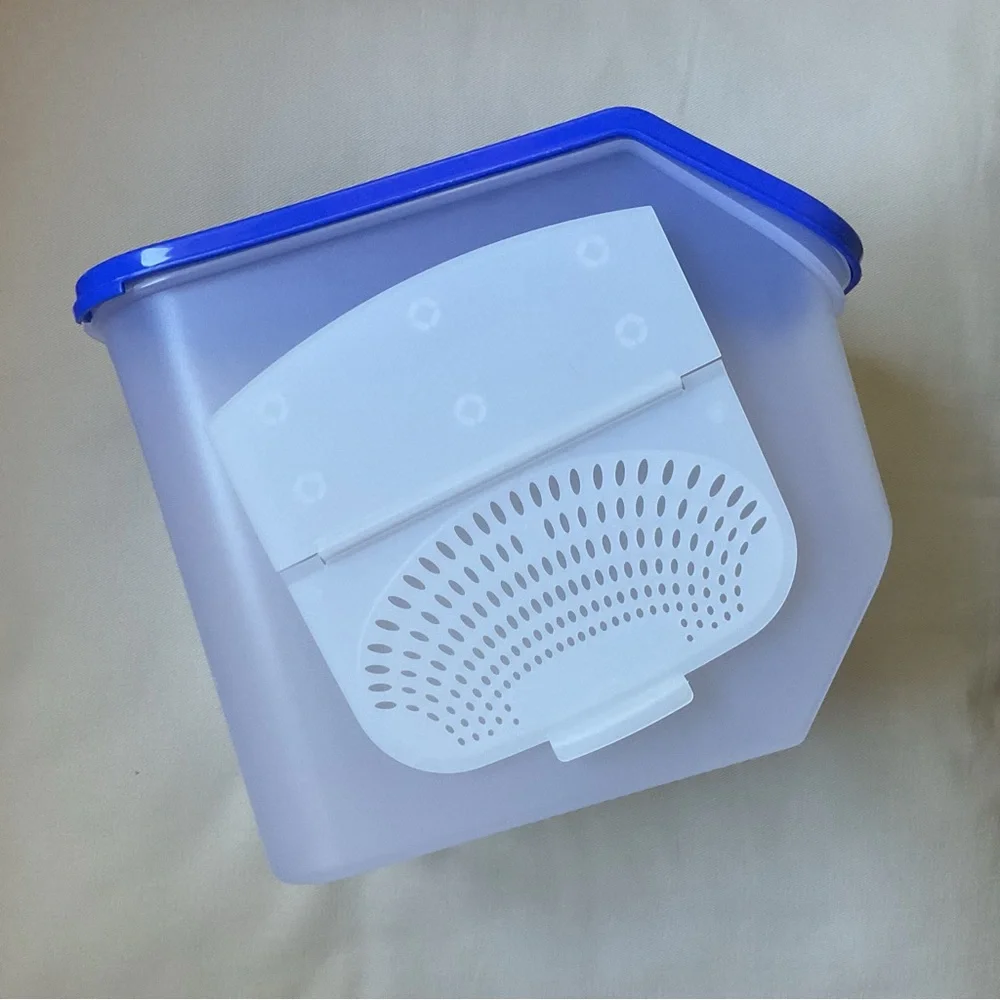 Tupperware Potato Onion Smart Container Keeper Clear/Blue 8.3L 4 Piece Set